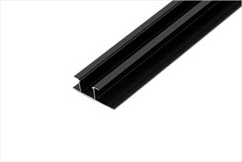 甘孜航空纤维墙咔铝合金带灯中条（哑黑氧化）