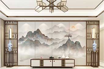 甘孜森佰汇航空纤维（山水画系列）